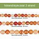 3 Strands 3 Sizes Natural Carnelian Beads Strands(G-YS0001-08)-4