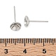 Brass Stud Earring Findings(KK-A300-29B-P)-3