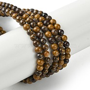 Natural Miriam Stone Beads Strands, Round, 3mm, Hole: 0.5mm, about 127pcs/strand, 15.75''(40cm)(G-K365-C02-01)