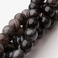 Natural Quartz Round Beads Strands, 10mm, Hole: 1mm, about 38pcs/strand, 15.75 inch(G-K103-10mm)