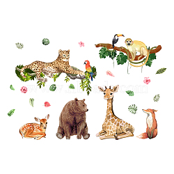 PVC Wall Stickers, Wall Decoration, Animal Pattern, 900x280mm(DIY-WH0228-700)