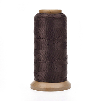 Polyester Threads, for Jewelry Making, Coconut Brown, 1mm, about 284.33 yards(260m)/roll