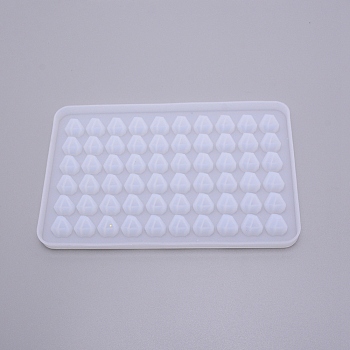 Polygon Ice Food Grade Silicone Molds, Resin Casting Molds, For UV Resin, Epoxy Resin Craft Making, White, 190x121x11mm