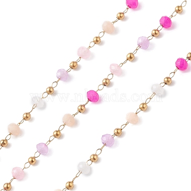 Deep Pink 304 Stainless Steel Link Chains Chain