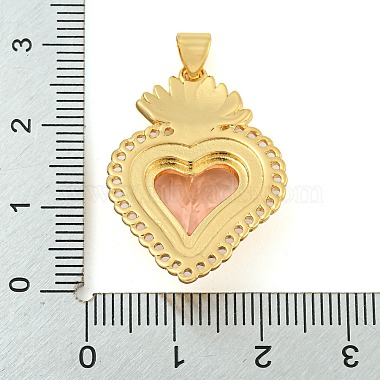 crémaillère pendentifs en laiton placage(ZIRC-L100-163G-05)-3