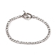 Non-Tarnish 304 Stainless Steel Chain Bracelets for Women or Men(BJEW-A039-03P)-1