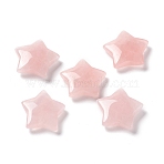 Natural Rose Quartz Beads, No Hole/Undrilled Beads, Star, 29.5x31~31.5x7~8mm(G-E574-01J)