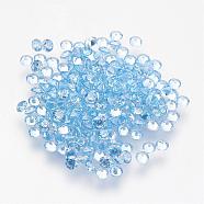 Aquamarine Cubic Zirconia Cabochons, Diamond Shape, Light Sky Blue, 3x2mm(ZIRC-G081-3mm)