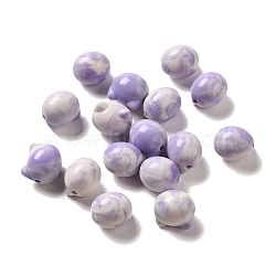 Two Tone Transparent Acrylic Beads, Paw, Lilac, 11x12x10.5mm, Hole: 1.8mm, about 574pcs/500g(TACR-P008-01B-07)