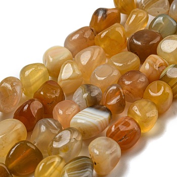 Natural Botswana Agate Beads Strands, Nuggets, Tumbled Stone, 7.5~12x7~10x6~8mm, Hole: 1.2mm, about 45pcs/strand, 15.16''(38.5cm)