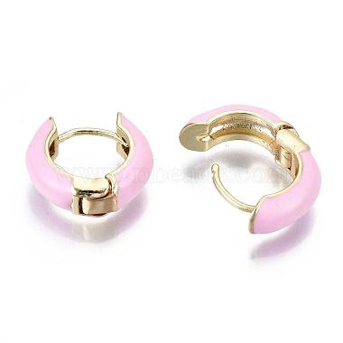 Brass Huggie Hoop Earrings(EJEW-S209-01E)-4