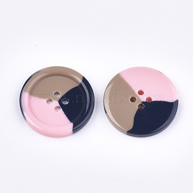 Tri-color Resin Buttons(RESI-S377-06B-05)-2