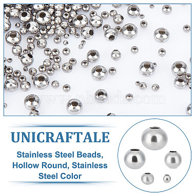 Unicraftale 5 estilo 304 cuentas de acero inoxidable(STAS-UN0054-68)-5