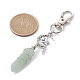 Pointed Natural Green Aventurine Pendant Decorations(HJEW-JM01688-04)-3
