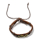 4Pcs 4 Style Adjustable Braided Imitation Leather Cord Bracelet Sets(BJEW-F458-13)-3