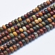 Natural Polychrome Jasper/Picasso Stone/Picasso Jasper Beads Strands(G-E444-45-4mm)-1