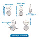 20pcs 2 styles d'écrous d'oreille en silicone(FIND-TA0001-47B)-7
