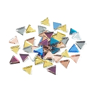 Mirror Surface Triangle Mosaic Tiles Glass Cabochons, for Home Decoration or DIY Crafts, Mixed Color, 12x14x3.5~4mm, about 1000pcs/1000g(DIY-P045-15)