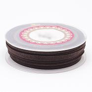 Faux Suede Cord, Faux Suede Lace, Coconut Brown, 3x1.5mm, about 5.46 yards(5m)/roll(LW-D009-15)