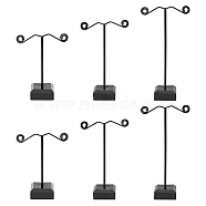 Acrylic Earring Display Stand Sets, Black, 1-1/8x2-1/2x3-3/8 inch(3x6.5x8.5cm)(EDIS-WH0005-12)