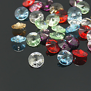 Austrian Crystal Pendants, 6428/6200, Xilion Rivoli, Mixed Color, 8mm(X-SWAR-6428-8mm)