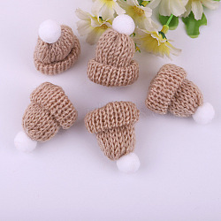 Polyester Doll Woolen Hat, for Accessories Decorate Doll, Camel, 60x43x12.5mm(DOLL-PW0001-194P)