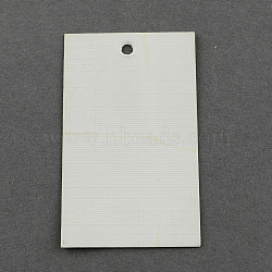 Paper Price Cards, Rectangle, White, 50x30mm(CDIS-R022-02)