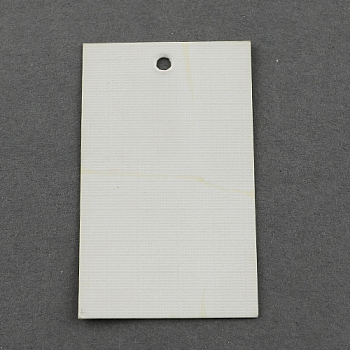Paper Price Cards, Rectangle, White, 50x30mm
