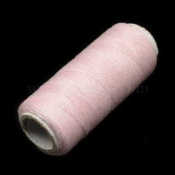 402 Polyester Sewing Thread Cords for Cloth or DIY Craft, Lavender Blush, 0.1mm, about 120m/roll, 10rolls/bag(OCOR-R027-03)