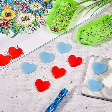 40Pcs 2 Colors Heart Silicone Glue Clay(DIY-SZ0003-44)-6