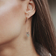 7 Pairs 7 Colors Natural Hematite Arrow Dangle Earrings(EJEW-AN0001-43)-4