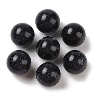 Synthetic Blue Goldstone No Hole Sphere Beads, Round, 16mm(G-K353-04D-26)