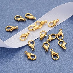 Zinc Alloy Lobster Claw Clasps, Parrot Trigger Clasps, Cadmium Free & Lead Free, Golden, 12x6mm, Hole: 1.2mm(E102-G)