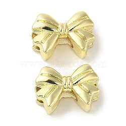 Rack Plating Alloy Beads, Cadmium Free & Nickel Free & Lead Free, Bowknot, Golden, 10x13.5x6.5mm, Hole: 6x4mm(PALLOY-P304-18G)