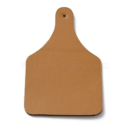 PU Leather Label Tags, with Holes, for DIY Jeans, Bags, Shoes, Hat Accessories, Peru, 76x50x2mm, Hole: 2mm(DIY-WH0304-266A)