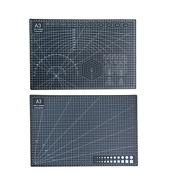 A3 Plastic Cutting Mat, Cutting Board, for Craft Art, Rectangle, Slate Gray, 30x45cm