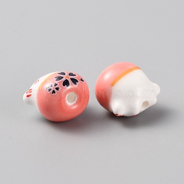 Handmade Porcelain Beads(PORC-WH0006-02B)-2