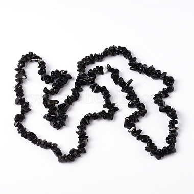 Natural Obsidian Beads Strands(X-F005)-3
