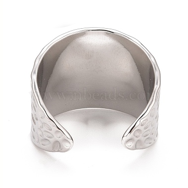 Ion Plating(IP) 304 Stainless Steel Open Cuff Ring(RJEW-C025-27)-3