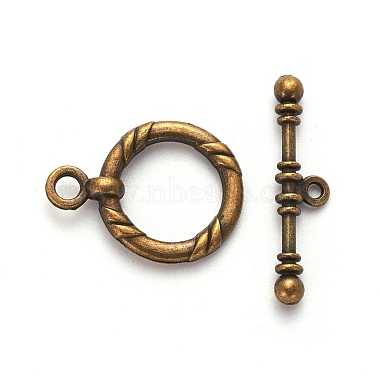 Tibetan Style Alloy Toggle Clasps(X-MLF10259Y-NF)-2