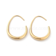304 Stainless Steel Dangle Earrings, Teardrop, Real 14K Gold Plated, 29.5x3mm(EJEW-H115-38G)