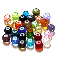 Imitation Austrian Crystal Beads, Grade AAA, Faceted, Drum, Mixed Color, 8x6.5mm, Hole: 0.7~0.9mm(SWAR-F064-8x6mm-M)
