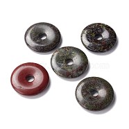 Natural Dragon Blood Pendants, Donut/Pi Disc, 40~40.5x7~7.5mm, Hole: 8~8.5mm(G-K319-02A-01)