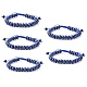 Adjustable Natural Lapis Lazuli Braided Bead Bracelets(BJEW-F369-A15)-1