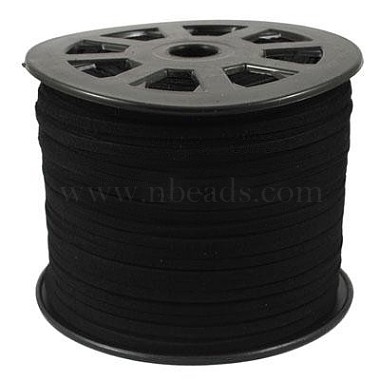 4mm Black Suede Thread & Cord