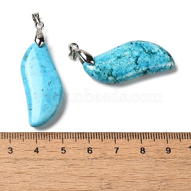 pendentifs en magnésite naturelle teinte(G-Q181-01)-3