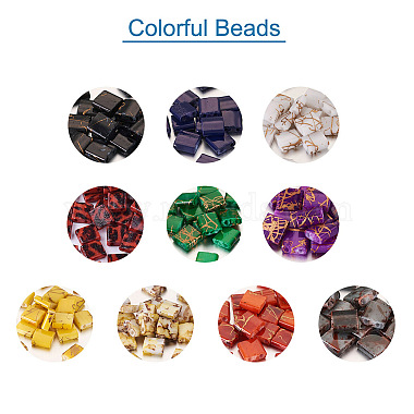 200Pcs 10 Colors Electroplate Glass Seed Beads(SEED-CD0001-03B)-3