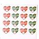 Heart with Santa Claus Pattern DIY Label Paster Picture Stickers for Christmas(AJEW-L053-07)-1
