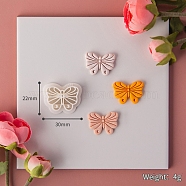 Plastic Molds, Clay Cutters, Clay Modeling Tools, for Earring Making, Butterfly, 2.2x3x1.15cm(PW-WG28881-08)