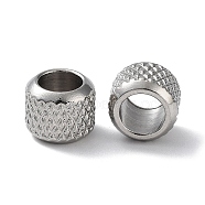 303 Stainless Steel Beads, Rondelle, Stainless Steel Color, 8x6.5mm, Hole: 5.3mm(STAS-Q302-25B-P)